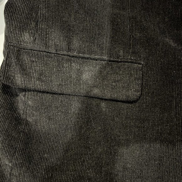 Pronto Uomo Mens Black Corduroy Blazer Sport Coat Two Button Casual Jacket 46S - Picture 5 of 16